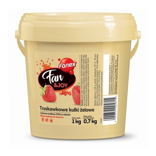 Kulki żelowe truskawkowe 1kg